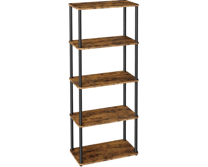 Regál Vasagle Pier 60 cm černý/hnědý