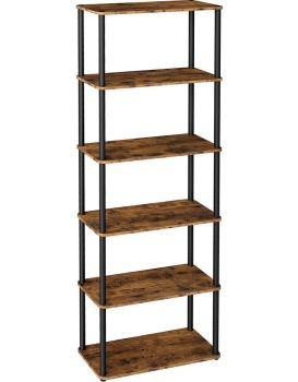Regál Vasagle Pier 173 cm černý/hnědý