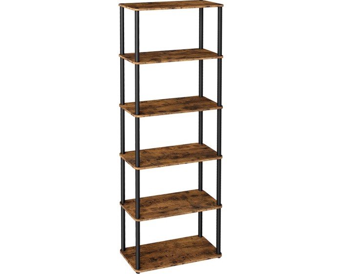 Regál Vasagle Pier 173 cm černý/hnědý