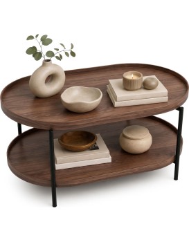 Konferenční stolek Cortado 90 cm černý/ořech