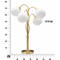 Stolní lampa Glamy 4 Light 74 cm zlatá