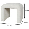 Taburet Leith 53,5 cm bílý