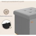 Taburet Nicky šedý
