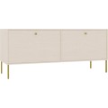 TV stolek Tilina 2D 120 cm béžový/zlatý