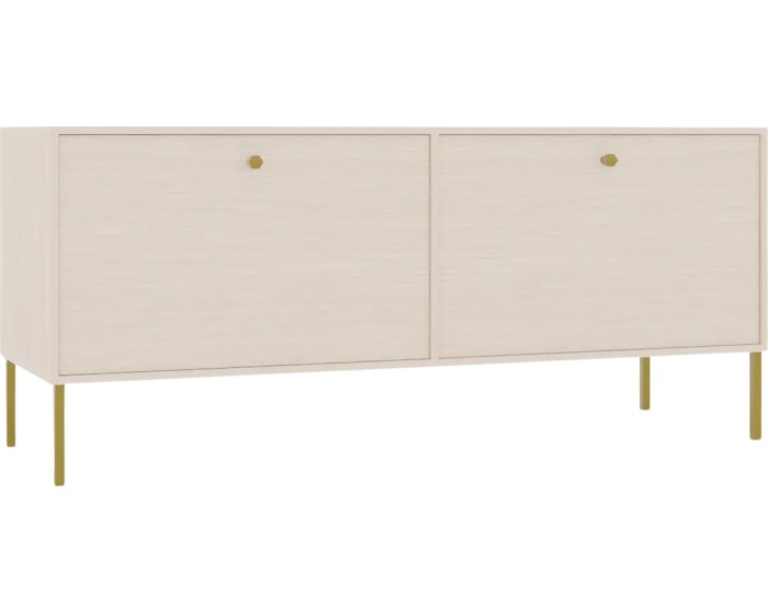 TV stolek Tilina 2D 120 cm béžový/zlatý