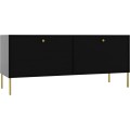TV stolek Tilina 2D 120 cm černý/zlatý