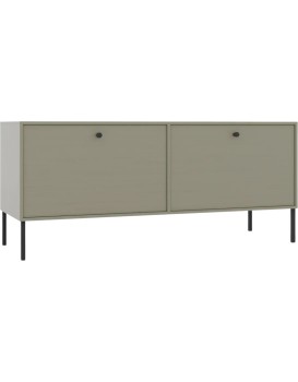 TV stolek Tilina 2D 120 cm eukalyptus/černý