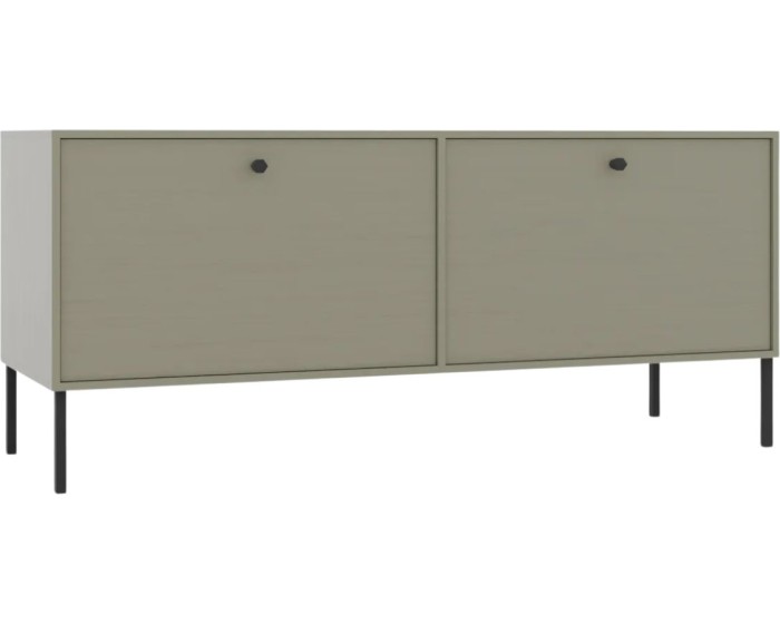 TV stolek Tilina 2D 120 cm eukalyptus/černý