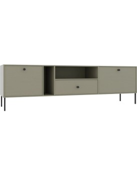 TV stolek Tilina 2D 1S 180 cm eukalyptus/černý