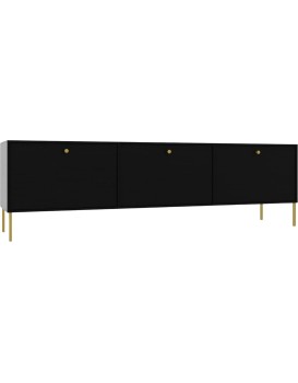 TV stolek Tilina 3D 180 cm černý/zlatý