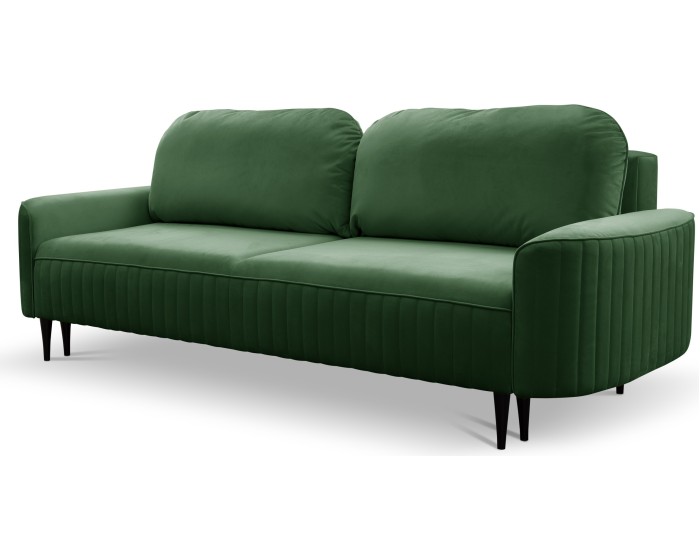 Rozkládací pohovka Vena 244 cm Velluto 10 tmavě zelená