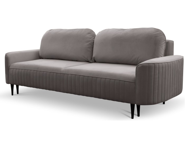 Rozkládací pohovka Vena 244 cm Velluto 16 šedá