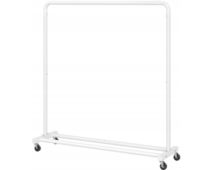 Pojízdný stojan na oblečení Undy 110 cm bílý