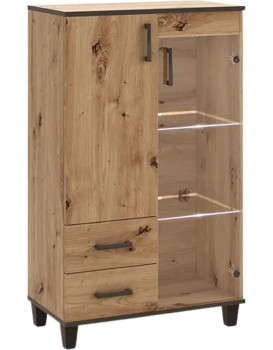 Vitrína Polany 01 80 cm dub Artisan