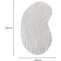 Vlněný koberec Mila 190x290 cm krémový