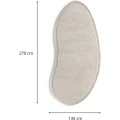 Vlněný koberec Tsuki 135x270 cm krémový