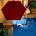 Zahradní LED slunečník MALI 350 cm červený