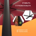 Zahradní LED slunečník MALI 350 cm červený