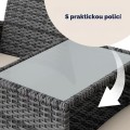 Zahradní lavice Jill šedá/béžová