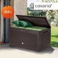 Zahradní úložný box Matubo I 310 L hnědý