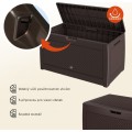 Zahradní úložný box Matubo I 310 L hnědý