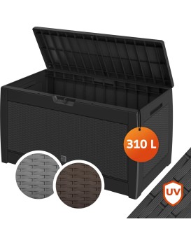Zahradní úložný box Matubo II 310 L antracitový