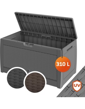 Zahradní úložný box Matubo II 310 L šedý