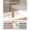 Dotykové obdélníkové nástěnné zrcadlo s LED osvětlením Bivo 50,7 cm bílé