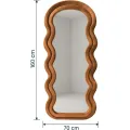 Designové zrcadlo Confetto 160 cm samet skořicové