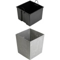 Květináč FLORE Beton 41x39,5x39,5 cm šedý