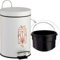 Odpadkový koš ART DECO 3 L bílý 