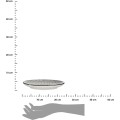 Mělký porcelánový talíř GEOMETRICO 24 cm bílý/černý