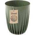 Květináč STRIPPED Eco Wood 39x46,3 cm zelený