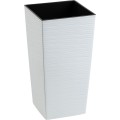 Plastový květináč Porto Riflo 46,5x24,7x24,7 cm bílý
