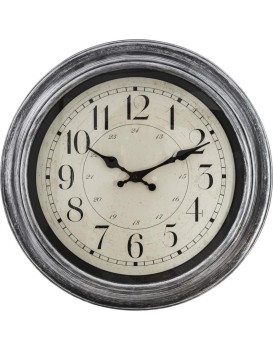 Nástěnné hodiny NELSON 40 cm stříbrné