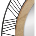 Kulaté nástěnné zrcadlo Joe 45 cm Rama MDF/černé