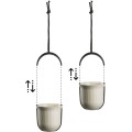 Závěsný květináč AERA HANG 17,9 cm béžový