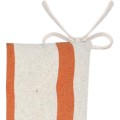 Podsedák Manduel 38x38 cm bílý/oranžový