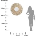 Kulaté nástěnné zrcadlo Rama 80 cm hnědé