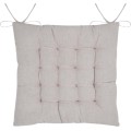 Oboustranný podsedák na židli Tilda 38x38 cm bílý/šedý