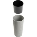 Květináč URBANIKA ECO Wood 36,4x19,6 cm šedý