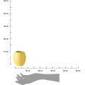 Keramický kelímek na zubní kartáčky LIMONE žlutý 
