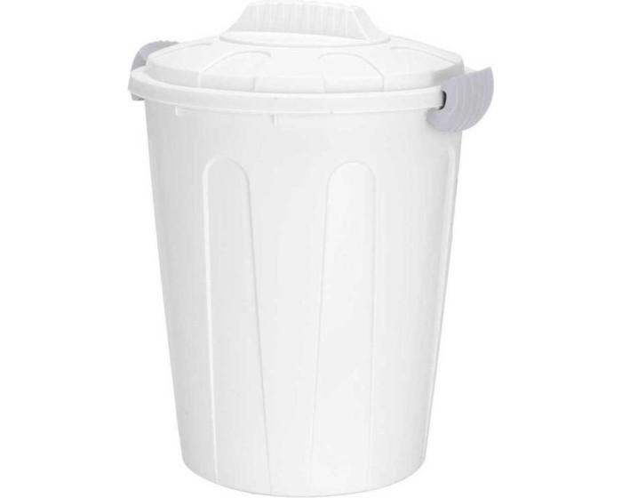 Odpadkový koš 23L s víkem bílý