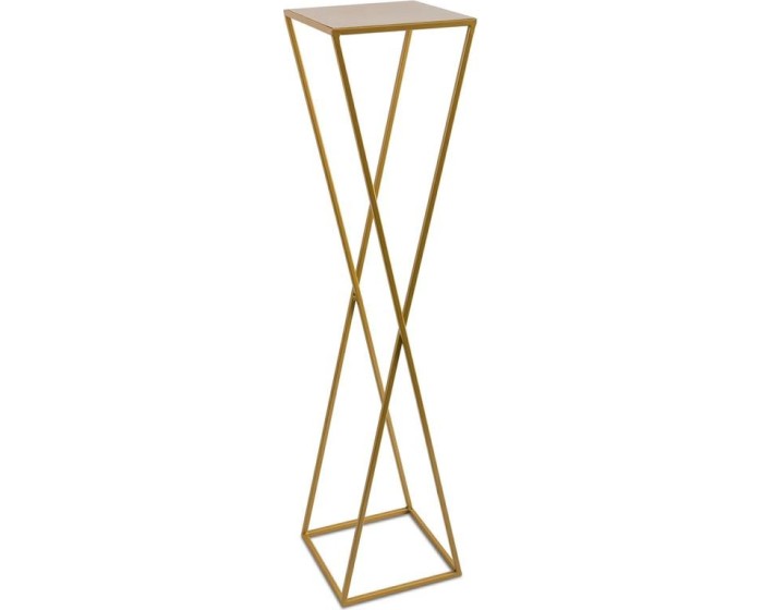 Moderní stojan na květináč 100cm zlatý