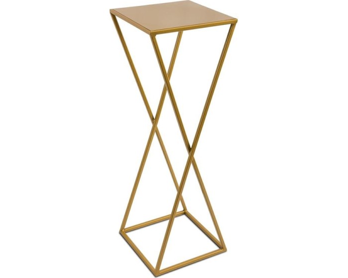 Stojan na květiny ESPIRAL 70 cm zlatý
