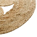 Kulatý koberec Lace 80 cm hnědý