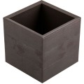 Květináč na kolečkách BETONIQUE 30x30 cm espresso hnědý