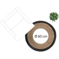 Kulatý jutový koberec 120 cm