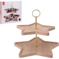 Servírovací stojan STAR 28 cm bambusový
