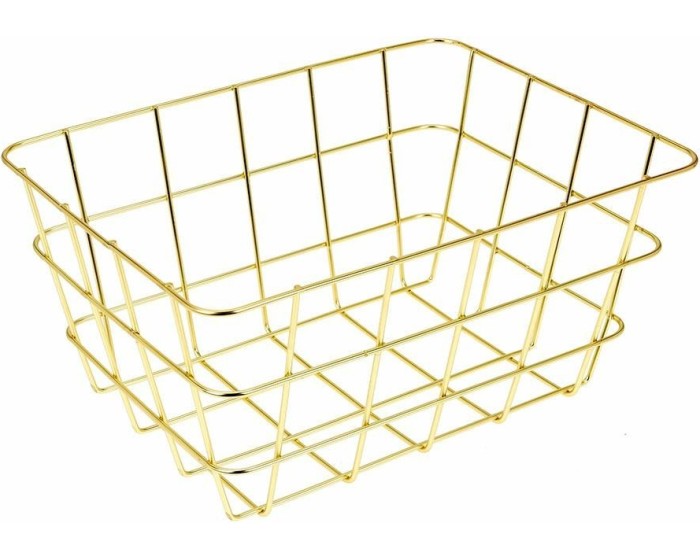 Praktický košík zlatý